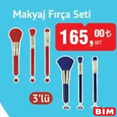 NATURALOVE MAKYAJ FIRÇA SETİ 3'LÜ